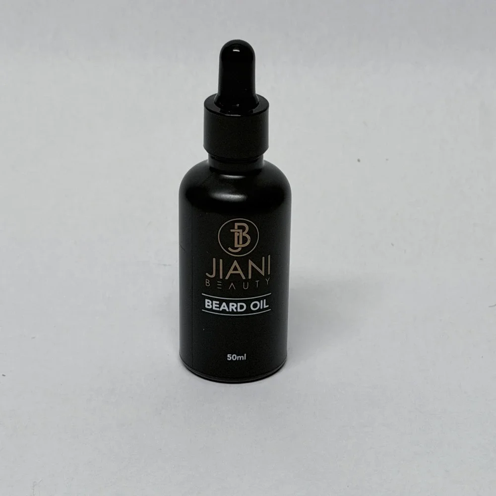 Jiani Beauty Beard Oil 50ml Sandalwood Scent with Jojoba and Argan Oil Dropper